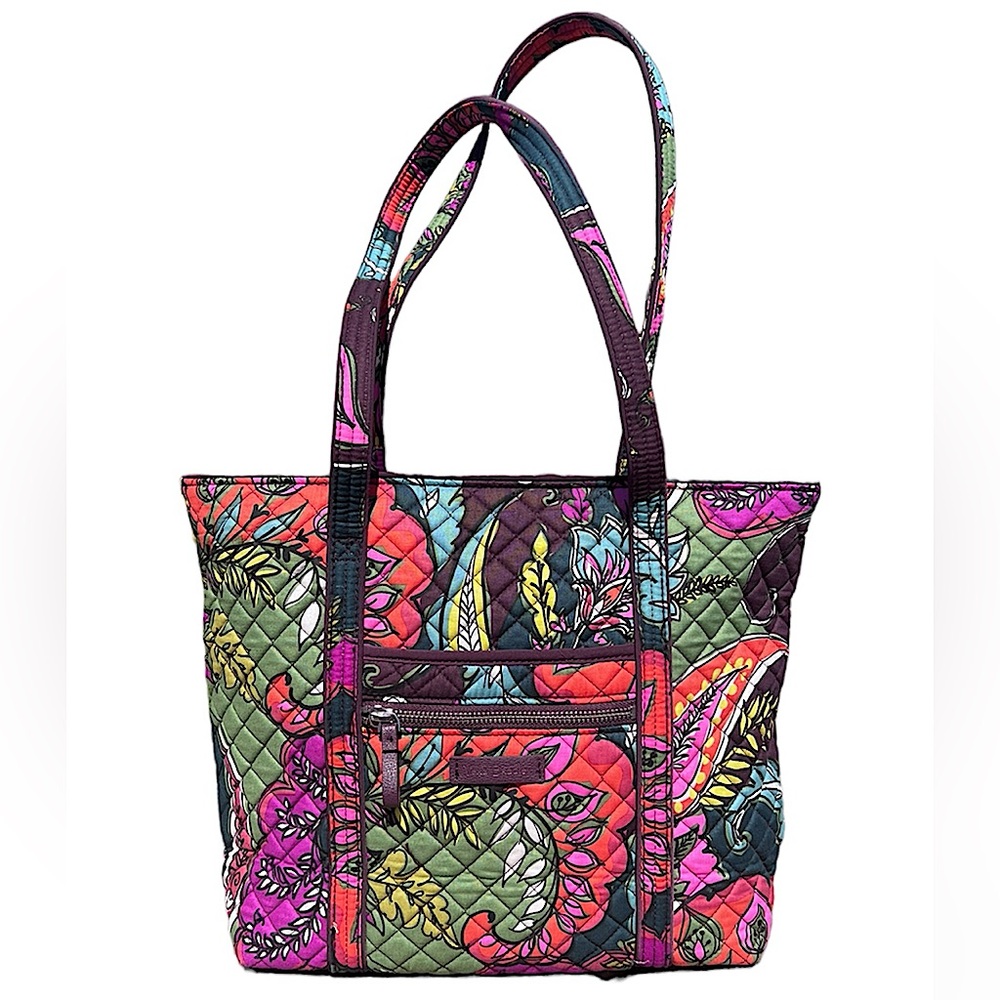 Vera Bradley Can Do Quilted Floral Fabric Tote Bag! LIKE NEW!